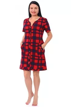 Халат трикотажный Адрия (красный)