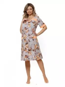 Халат трикотажный Агнешка (бежевый) от