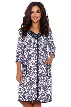 Халат трикотажный Агнесса (вензеля) рр