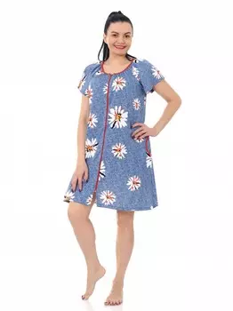 Халат трикотажный Аланис (ромашки)