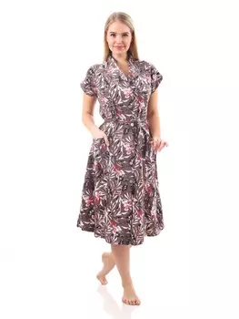 Халат трикотажный Алеко (коричневый) рр