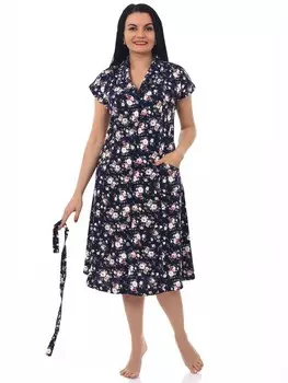 Халат трикотажный Алеко (розы) рр