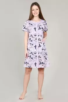 Халат трикотажный Аликс (сиреневый)