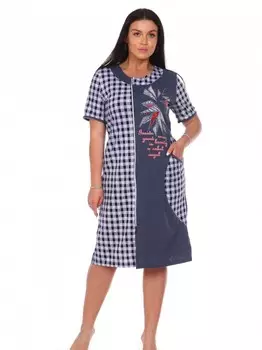 Халат трикотажный Алмудена (синий)