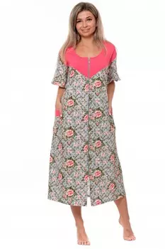 Халат трикотажный Андора (зеленый)