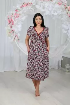 Халат трикотажный Анико (абстракция) рр