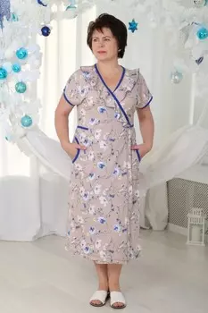 Халат трикотажный Анико (бежевый)