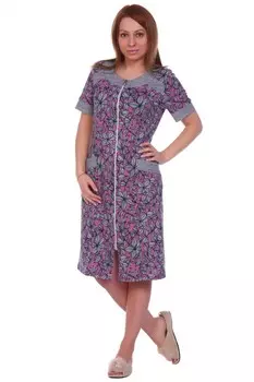 Халат трикотажный Анитра (брусничный)