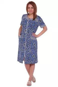 Халат трикотажный Анитра (голубой)