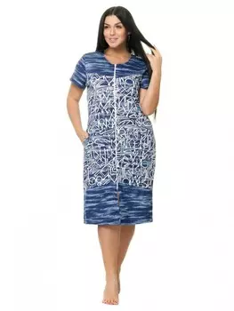 Халат трикотажный Апони (синий)