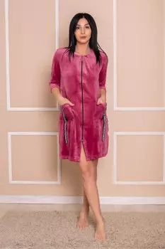 Халат трикотажный Арана (розовый)