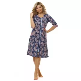 Халат трикотажный Авалина (синий)