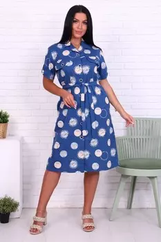 Халат трикотажный Аксиома (голубой)