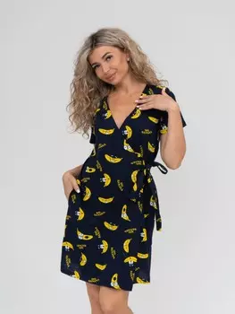 Халат трикотажный Блосс (бананы)