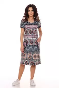 Халат трикотажный Цисса (восточный узор)