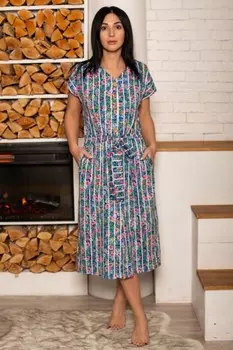 Халат трикотажный Дама