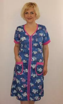 Халат трикотажный Данита (цветы) рр