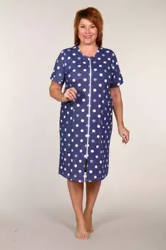 Халат трикотажный Даурия (синий)