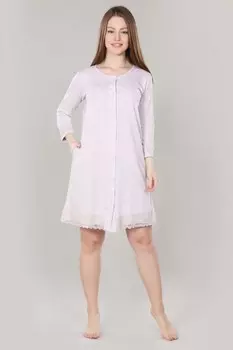 Халат трикотажный Делайла (розовый)