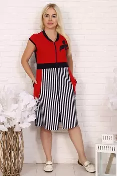 Халат трикотажный Джанна (красный) рр