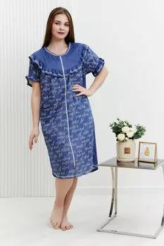 Халат трикотажный Джоли (джинс)
