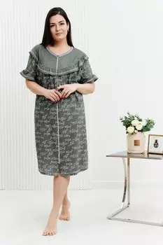 Халат трикотажный Джоли (хаки)