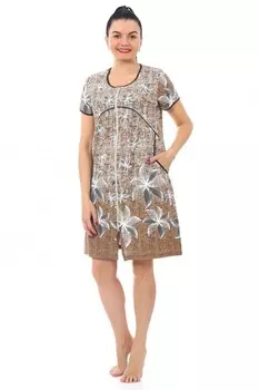 Халат трикотажный Елена (бежевый)