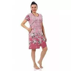 Халат трикотажный Елена (розовый)