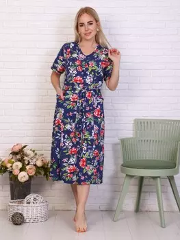 Халат трикотажный Фарлей (джинс)