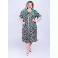 Халат трикотажный Фатима (изумрудный)