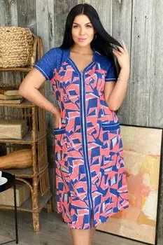 Халат трикотажный Филлис (коралловый)