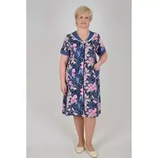 Халат трикотажный Фрезия (цветы)