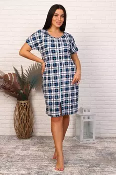 Халат трикотажный Галатея (голубой)