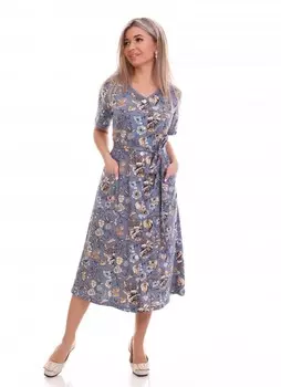 Халат трикотажный Гердана (серый)