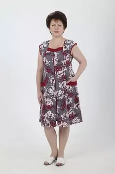 Халат трикотажный Гленис (серый) рр