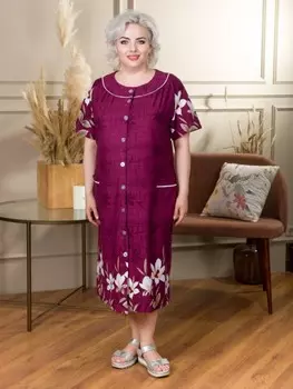 Халат трикотажный Грай (бордовый)