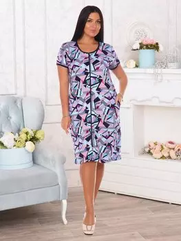 Халат трикотажный Хина (розовый)