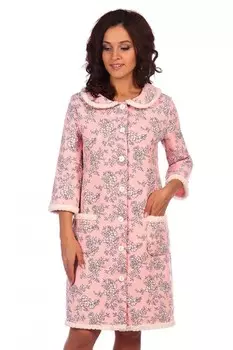 Халат трикотажный Ида (розовый)