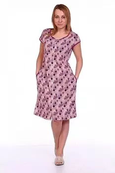 Халат трикотажный Игрэйн (розовый)