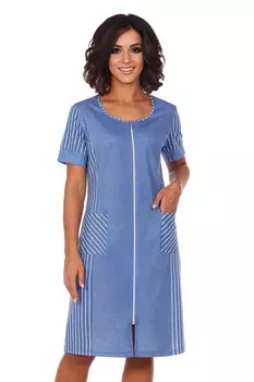 Халат трикотажный Ильяна (джинсовый)