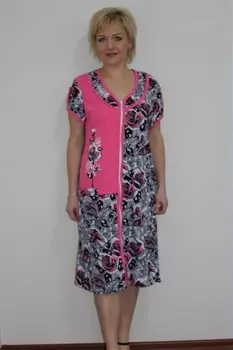 Халат трикотажный Элин (серый)