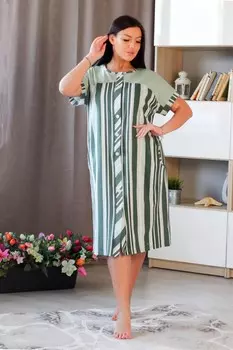 Халат трикотажный Эмили (зеленый)