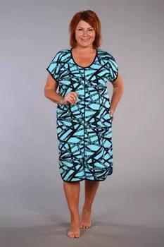 Халат трикотажный Эрема (ментоловый)