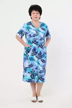 Халат трикотажный Кэйлин (листья)