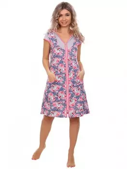 Халат трикотажный Кэри (серый)