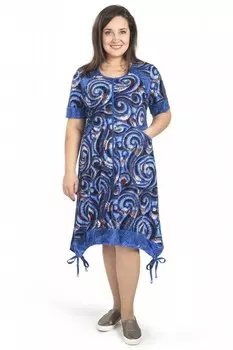 Халат трикотажный Катрина (абстракция) рр