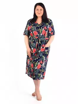 Халат трикотажный Классика (шиповник) рр