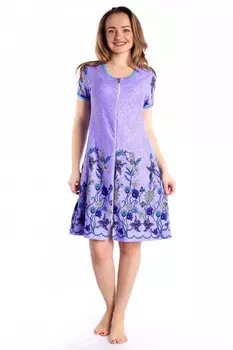 Халат трикотажный Купон (сиреневый) рр