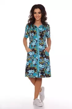 Халат трикотажный Латгард (бирюзовый)