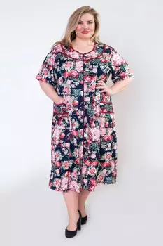 Халат трикотажный Лаверна (розы) рр